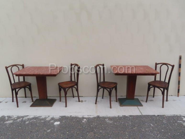 Cafe set 4 + 2 tables