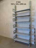 Metal wall shelf