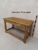 Wooden table with legs