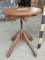 Wooden round adjustable chair
