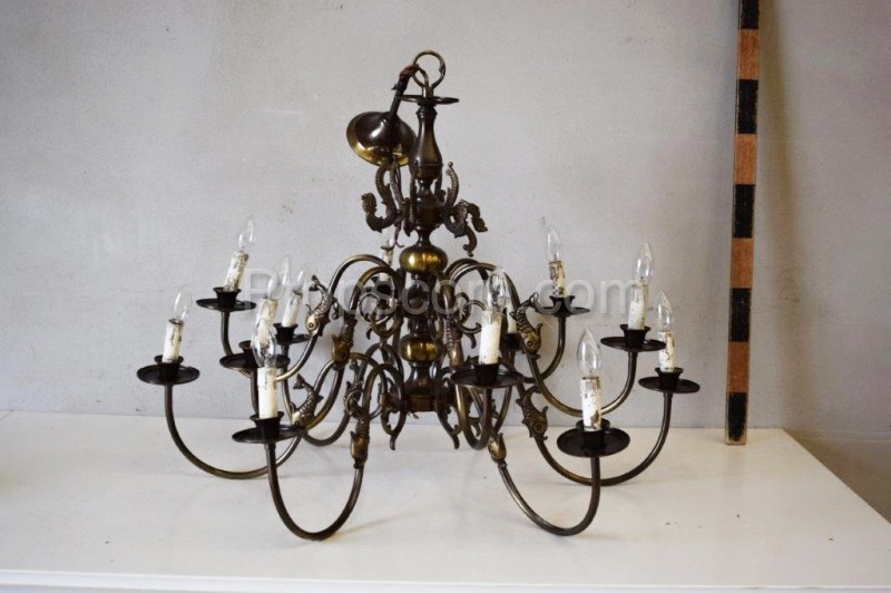 Chandelier with candlesticks