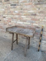Wooden butcher's table