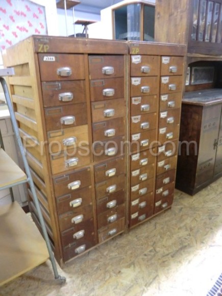 Wooden filing cabinet