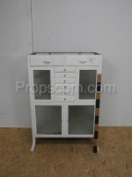 White glazed cabinet