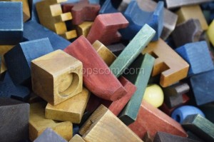 Stavebnice dřevěné kostky