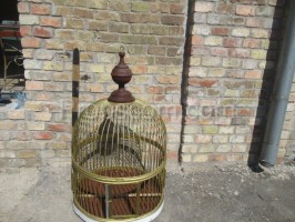 Wire round cage brass