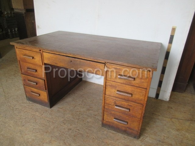 Light wood desk