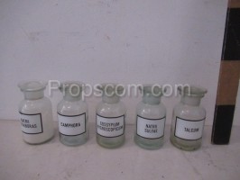 Small medicine bottles