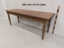 Long wooden table 