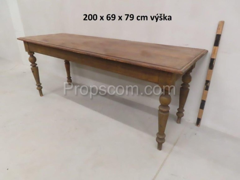 Long wooden table 