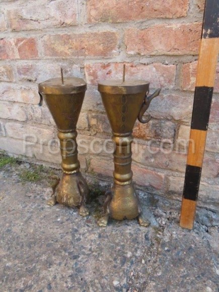 Brass candlesticks