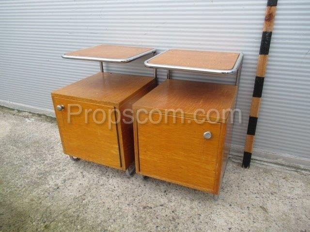 Double bed with bedside tables