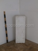 White plinth