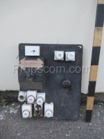 Electrical panel: fuses, circuit breakers, switches, etc.