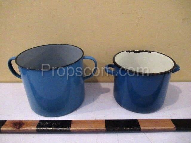 Enamel pots