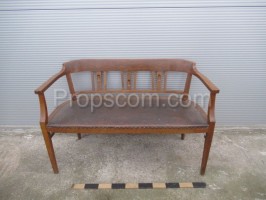 Benches with leather upholstery