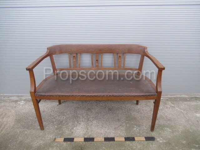 Benches with leather upholstery