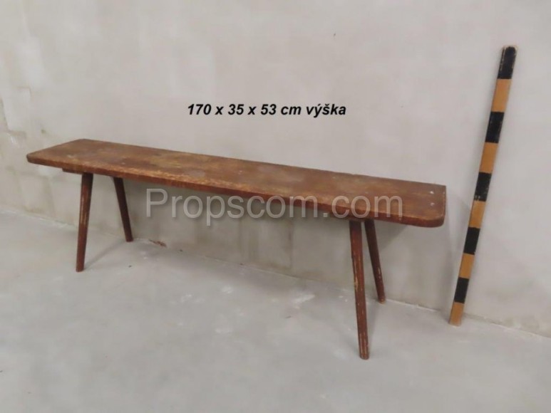 Wooden bench