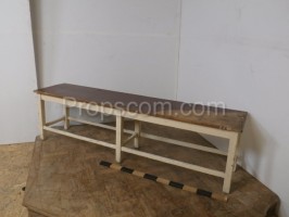 White-brown lacquered bench
