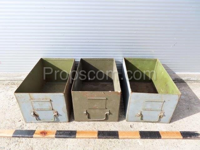 Tin box from file cabinet