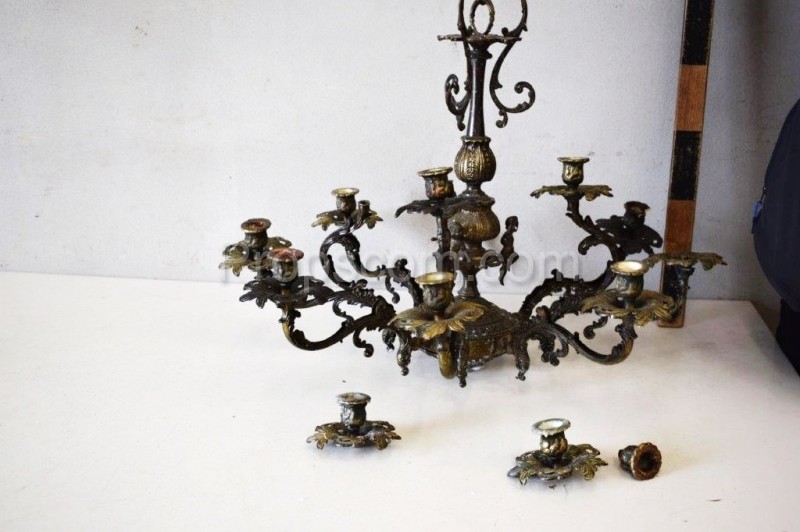 Chandelier with candlesticks