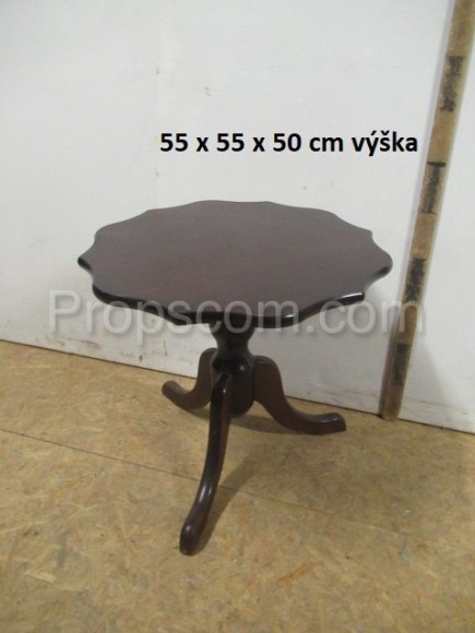 Wooden round table