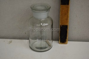 Flasche mit gemahlenem Glas