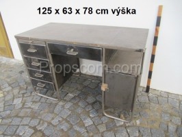 Chrome wood desk