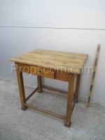 Wooden table with drawer