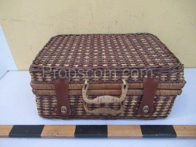 Wicker suitcase