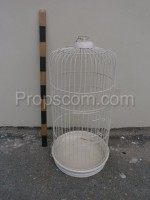 Round white cage