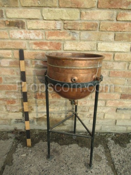Boiler on a copper pedestal