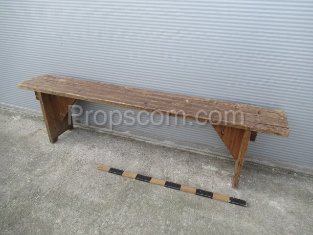 Wooden bench