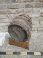 Wooden barrel with stand