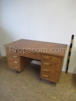 Light wood desk