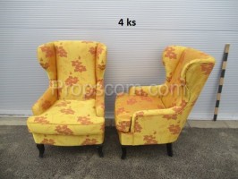 Yellow ear armchairs