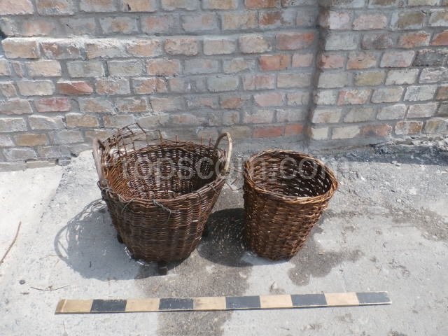 Wicker collection baskets