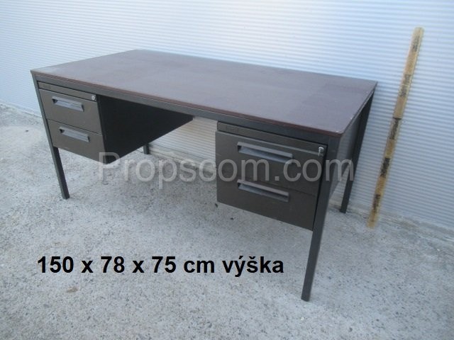 Sheet metal office desk