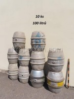 Large aluminum barrels