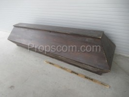 Dark wooden casket