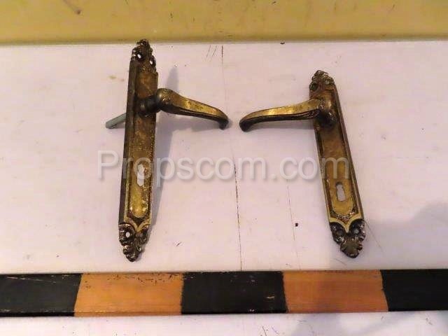 Door handles brass