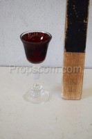 Ruby glass tumbler