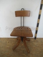 Office chair with sliding backrest