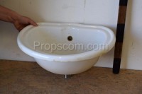 White washbasin