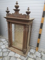 antique wall-mounted display case