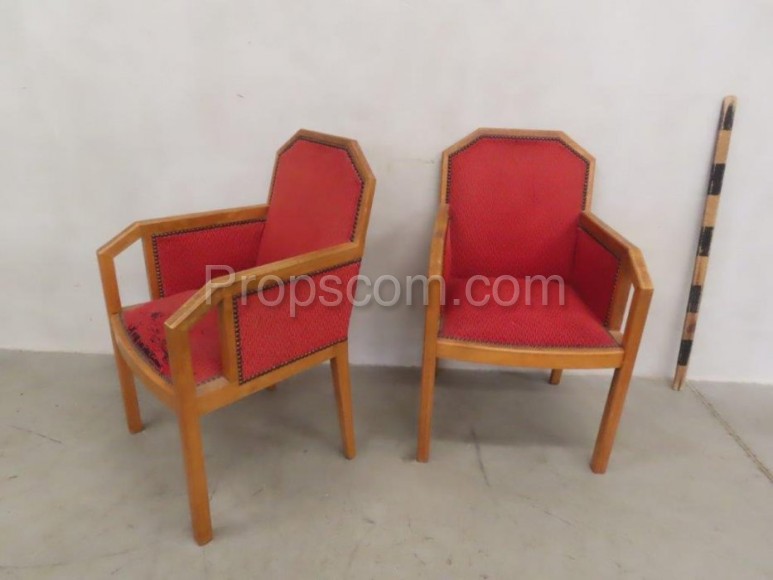 Padded armchairs