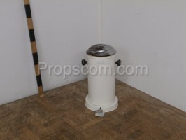 White non-contact waste bin