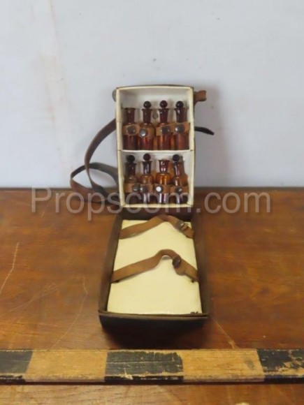 Bag with Morphine bottles