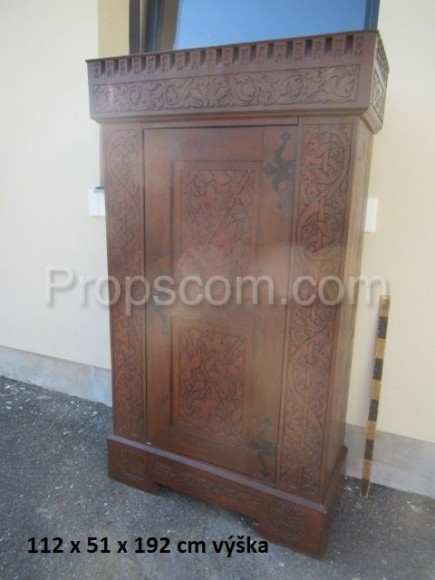 Massive carved cabinet