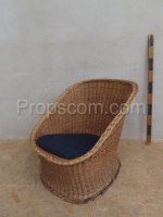 Wicker armchair